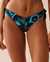 LA VIE EN ROSE AQUA AQUA BLOOMS Side Tie V-cut Brazilian Bikini Bottom Aqua Blooms 70300576 - View1