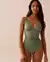LA VIE EN ROSE AQUA KAIA Mesh Inserts One-piece Swimsuit Tropical Green 70400124 - View1