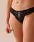LA VIE EN ROSE Lace Thong Panty Black 596-121-0-00 - View1