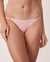 LA VIE EN ROSE Soft Knit Jersey String Panty Pink 20100110 - View1