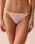 LA VIE EN ROSE Adjustable Embroidered Mesh String Panty Pink 20300286 - View1
