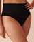 LA VIE EN ROSE Culotte bikini de maintien taille haute en tissu sans coutures Noir 30200007 - View1